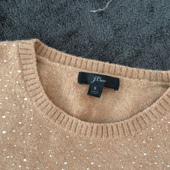 Jcrew Wool Rhinestone Sweater - Picture 2 of 5